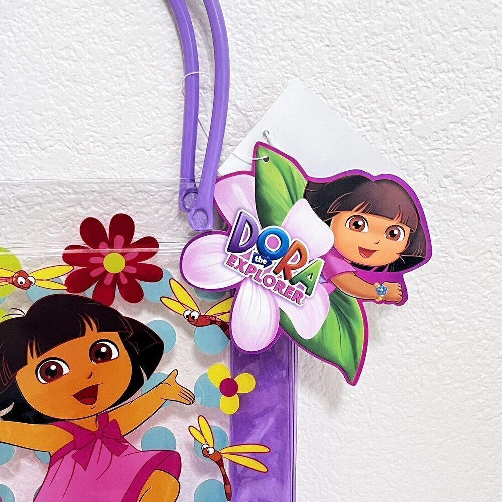 Nickelodeon Dora the Explorer Plastic Tote Party Gift Bag Purse 8" w/ TAGS - Picture 4 of 11